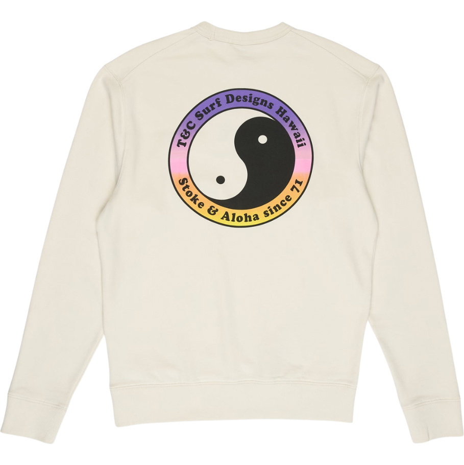 2026 T & C Surf Designs Mens YY 71 Pocket Crew Sweat TM7CF - Vintage White